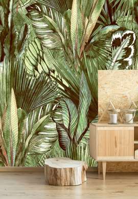 Fototapet - Frunze de palmieri verzi