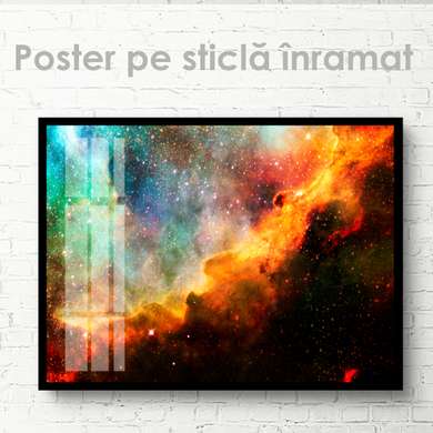 Poster - Peisajul cosmic, 45 x 30 см, Panza pe cadru