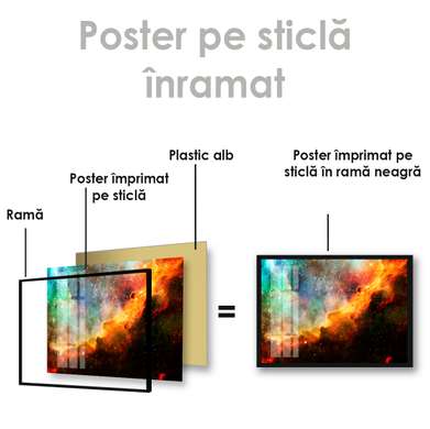 Poster - Peisajul cosmic, 45 x 30 см, Panza pe cadru