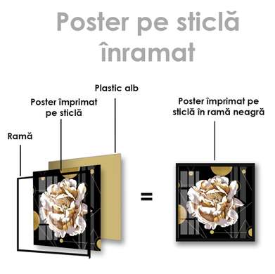 Poster - Unusual flower, 40 x 40 см, Canvas on frame