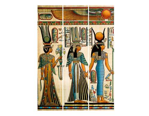 Screen with Egyptian style., 7