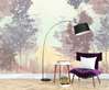 Wall Mural - Forest in pink shades