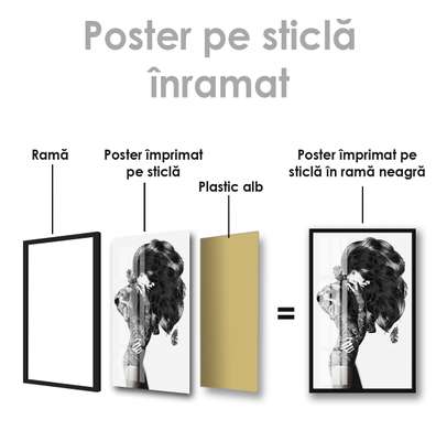 Poster - Glam, 30 x 45 см, Panza pe cadru