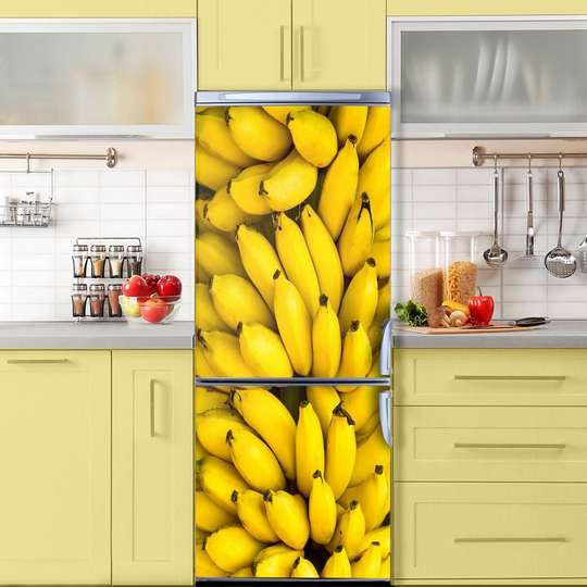 3Д наклейка на дверь, Банановый рай, 60 x 90cm, Наклейка на Дверь