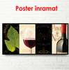 Poster - Seturi de vinuri, 90 x 45 см, Poster înrămat