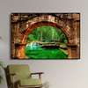 Poster - Bridge to green forest, 45 x 30 см, Canvas on frame, Nature