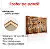 Poster - History on parchment, 90 x 45 см, Framed poster