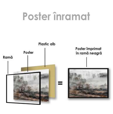 Poster - Fog, 45 x 30 см, Canvas on frame