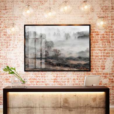 Poster - Fog, 45 x 30 см, Canvas on frame