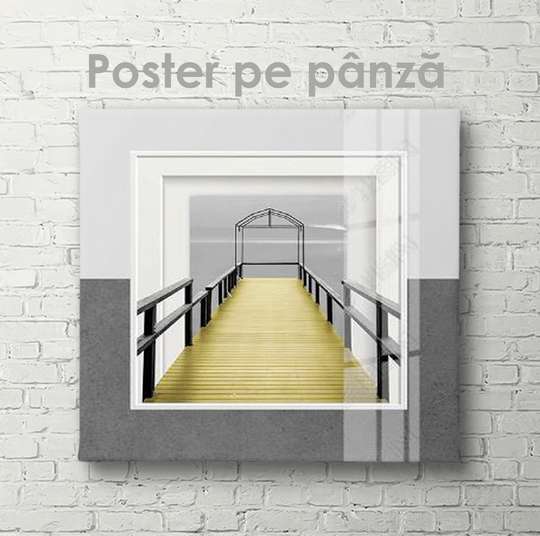 Poster - Bridge, 40 x 40 см, Canvas on frame, Minimalism