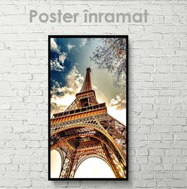 Poster - Turnul Eiffel, 30 x 60 см, Panza pe cadru