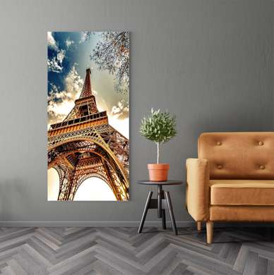 Poster - Eiffel Tower, 30 x 60 см, Canvas on frame