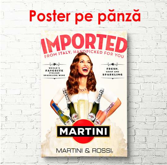 Poster - Martini, 30 x 45 см, Panza pe cadru