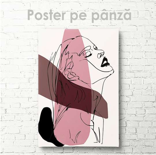 Постер, Девушка в перспективе, 30 x 45 см, Холст на подрамнике