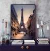 Poster - Eiffel Tower - side view, 30 x 45 см, Canvas on frame, Maps and Cities