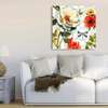 Poster - Bright flower and butterfly composition, 40 x 40 см, Canvas on frame
