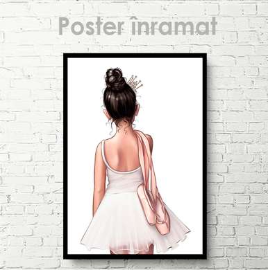 Poster - Balerina drăguță, 30 x 45 см, Panza pe cadru