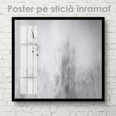Poster - Natura cenușie, 40 x 40 см, Panza pe cadru
