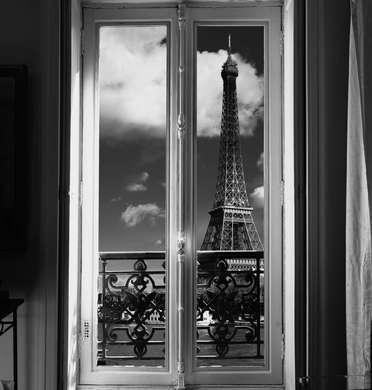 Fototapet - O fereastră cu Priveliște spre Paris