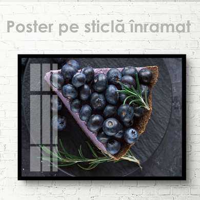 Poster - Desert cu fructe de padure, 45 x 30 см, Panza pe cadru