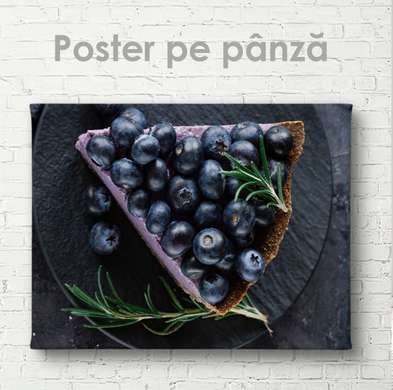 Poster - Desert cu fructe de padure, 45 x 30 см, Panza pe cadru