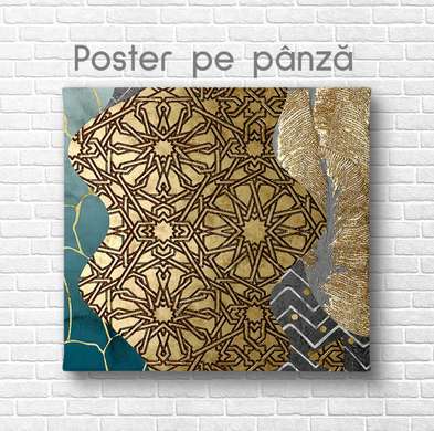 Poster - Mandala, 40 x 40 см, Panza pe cadru