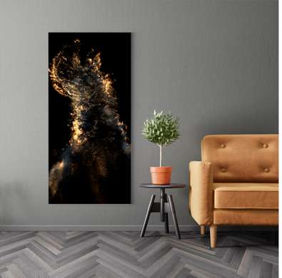 Poster - golden dust, 30 x 60 см, Canvas on frame