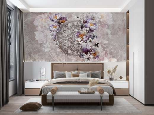 Fototapet - Arc de flori de magnolii delicate