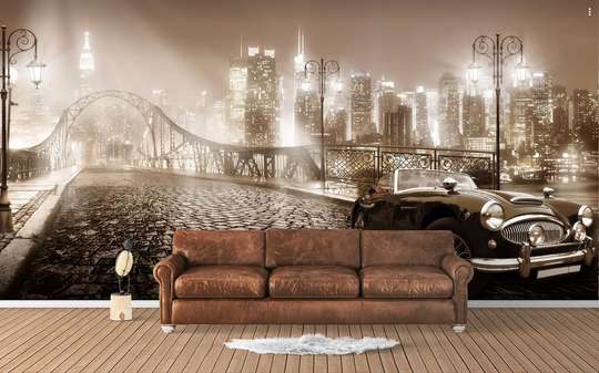 Wall Mural - City in the fog