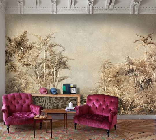 Wall Mural - Vintage style palm trees