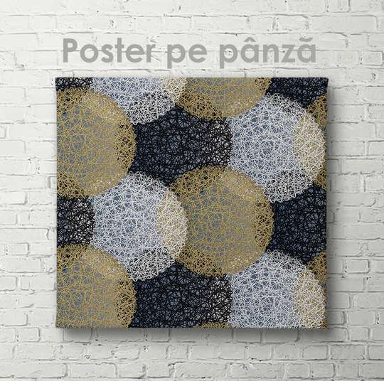 Poster - Abstract circles, 40 x 40 см, Canvas on frame, Abstract